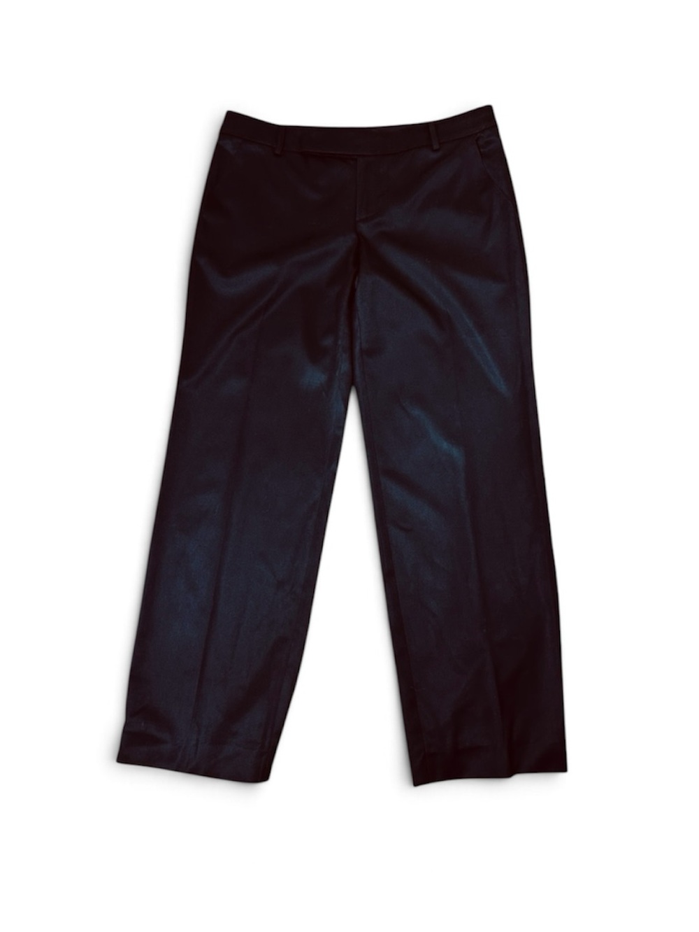 St. John Black Wool Stretch Wide Leg Dress Pants Trousers Professional Size 10